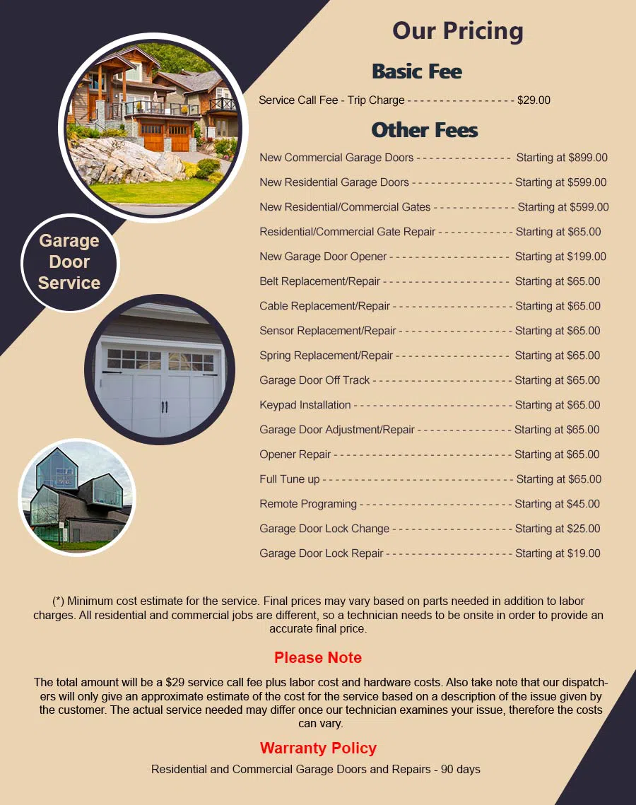 Garage Door Mobile Service Enumclaw, WA 360-553-1447